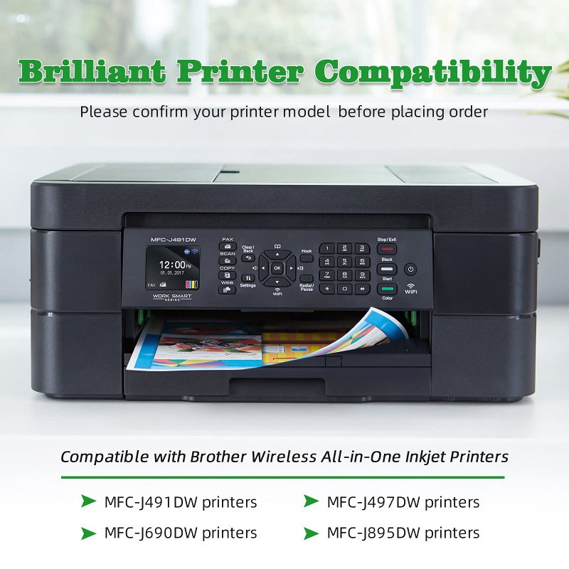 GREENARK Compatible Ink Cartridge Replacement for Brother LC3013 LC-3013 XL High Yield Ink use for Brother MFC-J491DW, MFC-J497DW, MFC-J690DW, MFC-J895DW Printer (3 Black, 3 Cyan, 3 Magenta, 3 Yellow) - Image 3